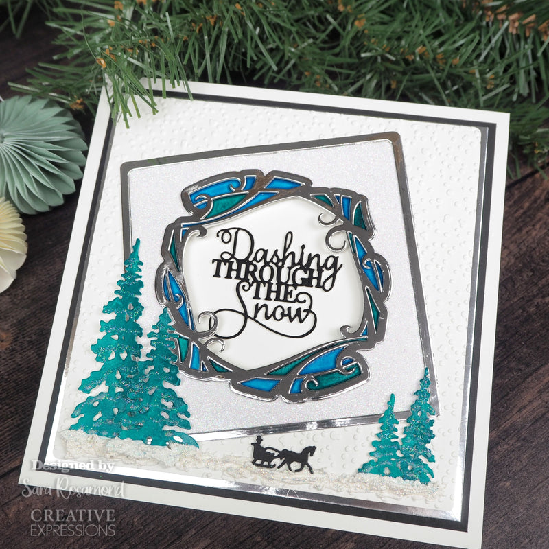 Creative Expressions Sue Wilson Festive Blustery Frame Craft Die-9