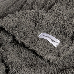 Ribbed Charcoal Toddler Blanket-6