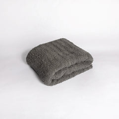 Ribbed Charcoal Toddler Blanket-7
