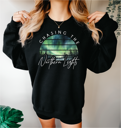 Chasing The Northern Lights Sweatshirt | Canada Apparel | North Apparel-1