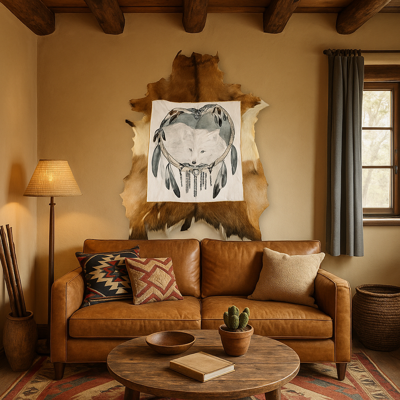 Wolf Hand Wall Painting-2