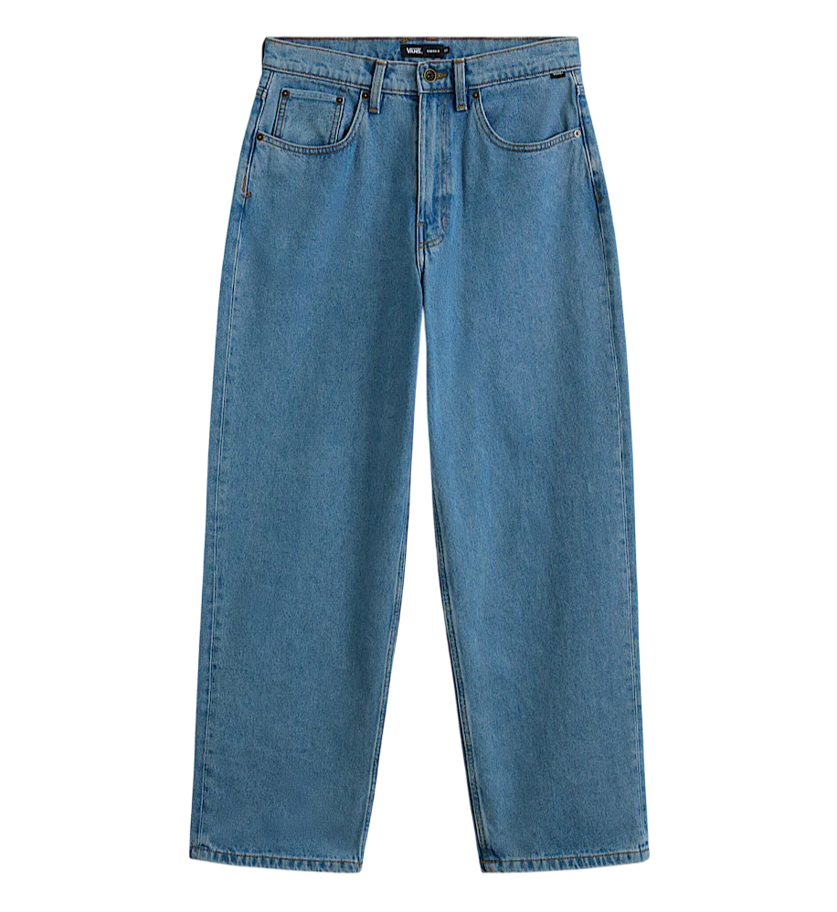 Vans 'Check-5' Baggy Jeans - Stonewashed Blue (Black Patch)-1
