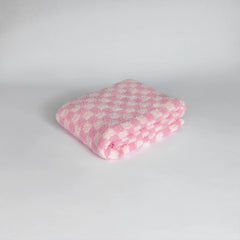 Cotton Candy Check Print Toddler Blanket-14