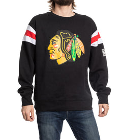 Chicago Blackhawks Varsity Retro Style Crewneck Sweater-1