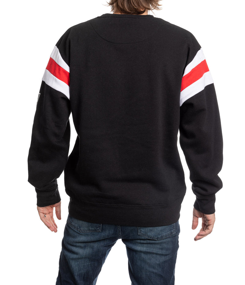 Chicago Blackhawks Varsity Retro Style Crewneck Sweater-3