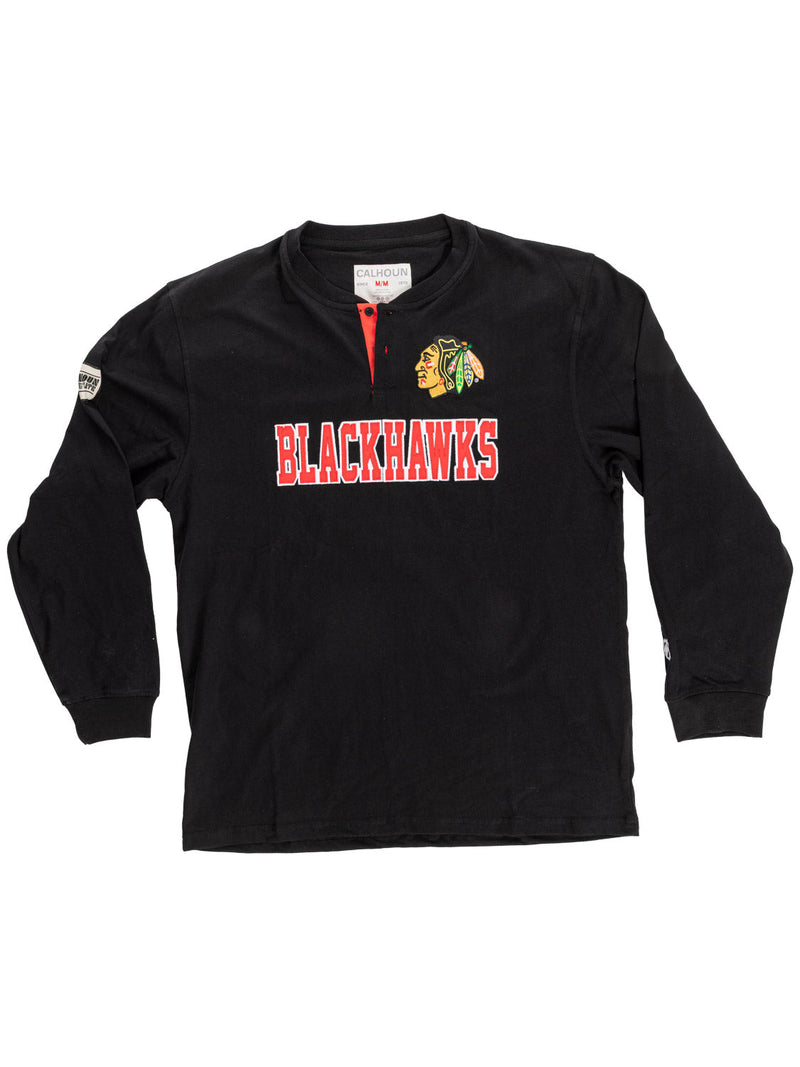 NHL Chicago Blackhawks Long Sleeve Henley-5