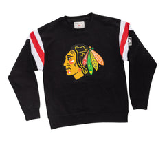 Chicago Blackhawks Varsity Retro Style Crewneck Sweater-5
