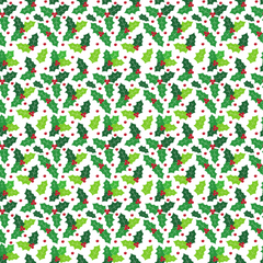 Holly Berries Christmas  Adhesive Vinyl Pattern-1