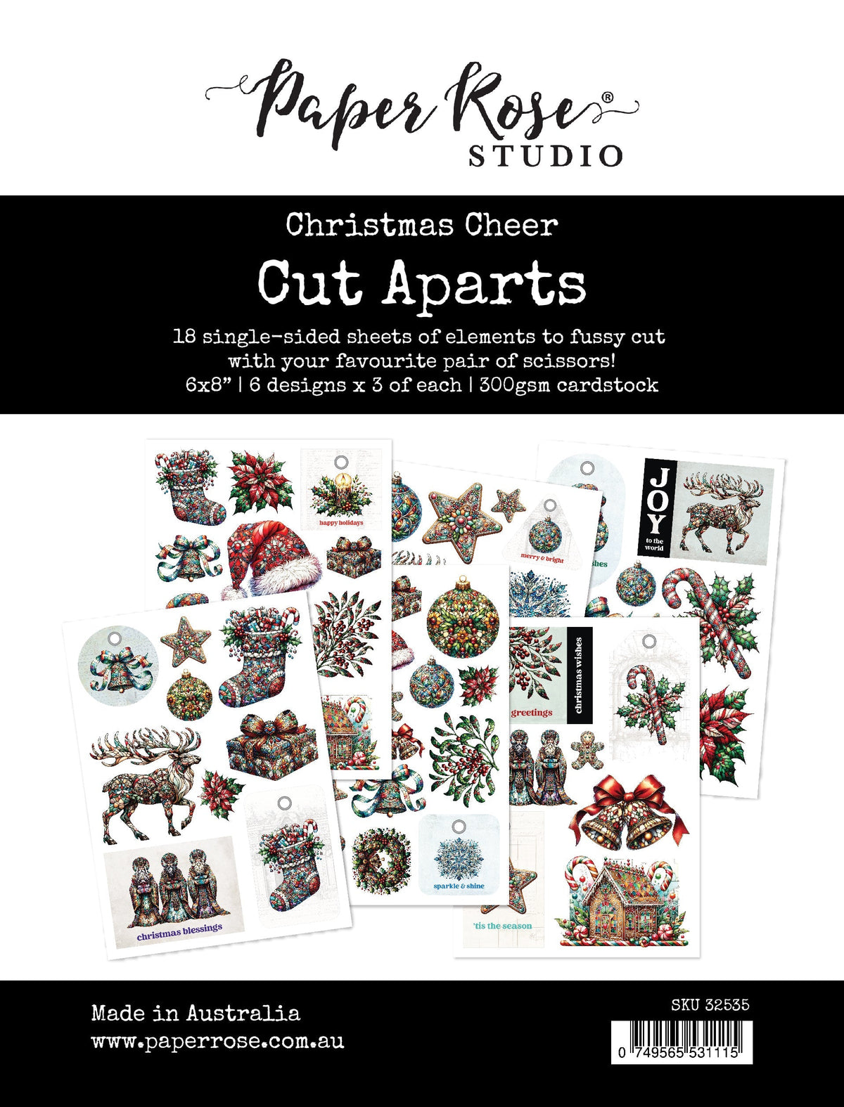 Christmas Cheer Cut Aparts Paper Pack 32535-1
