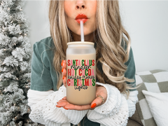 Christmas Frosted Can with Bamboo Lid-1