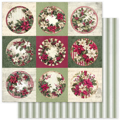Papier Noël Houx D 30x30 cm (Paquet de 12) 35130-1