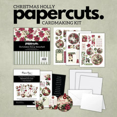 Kit de carterie Poinçons papier Houx de Noël 35178-1