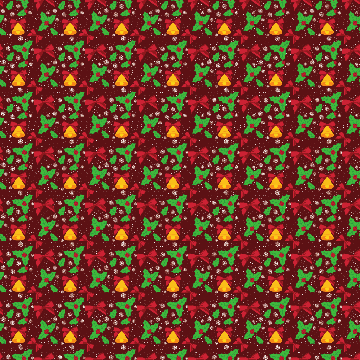 Christmas Bells  Adhesive Vinyl Pattern 2-1