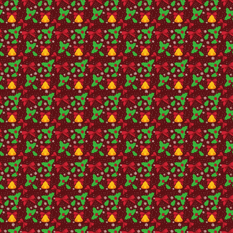 Christmas Bells  Adhesive Vinyl Pattern 2-1