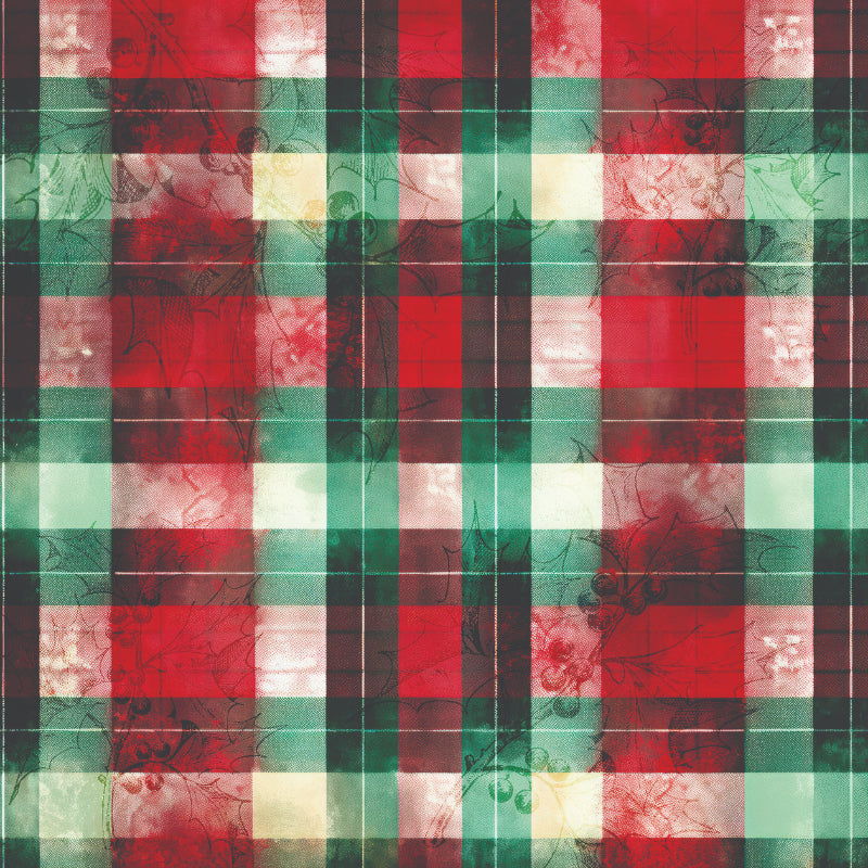Creative Expressions Taylor Made Journals Christmas Plaid 8 in x 8 in Paper Pad-2