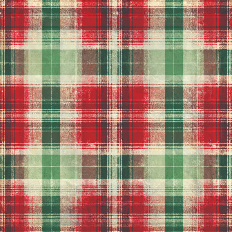 Creative Expressions Taylor Made Journals Christmas Plaid 8 in x 8 in Paper Pad-12