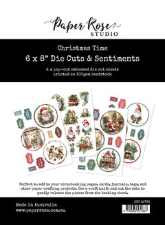 Christmas TIme 6x8" Die Cuts & Sentiments 32766-1