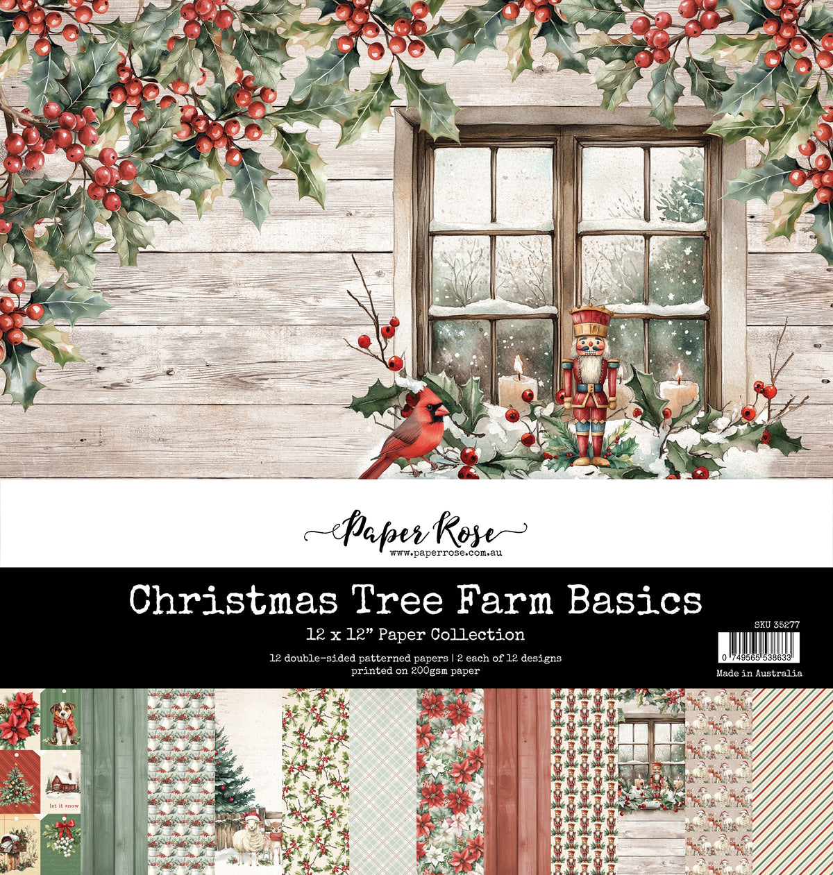 Christmas Tree Farm Basics 12x12 Paper Collection 35277-1