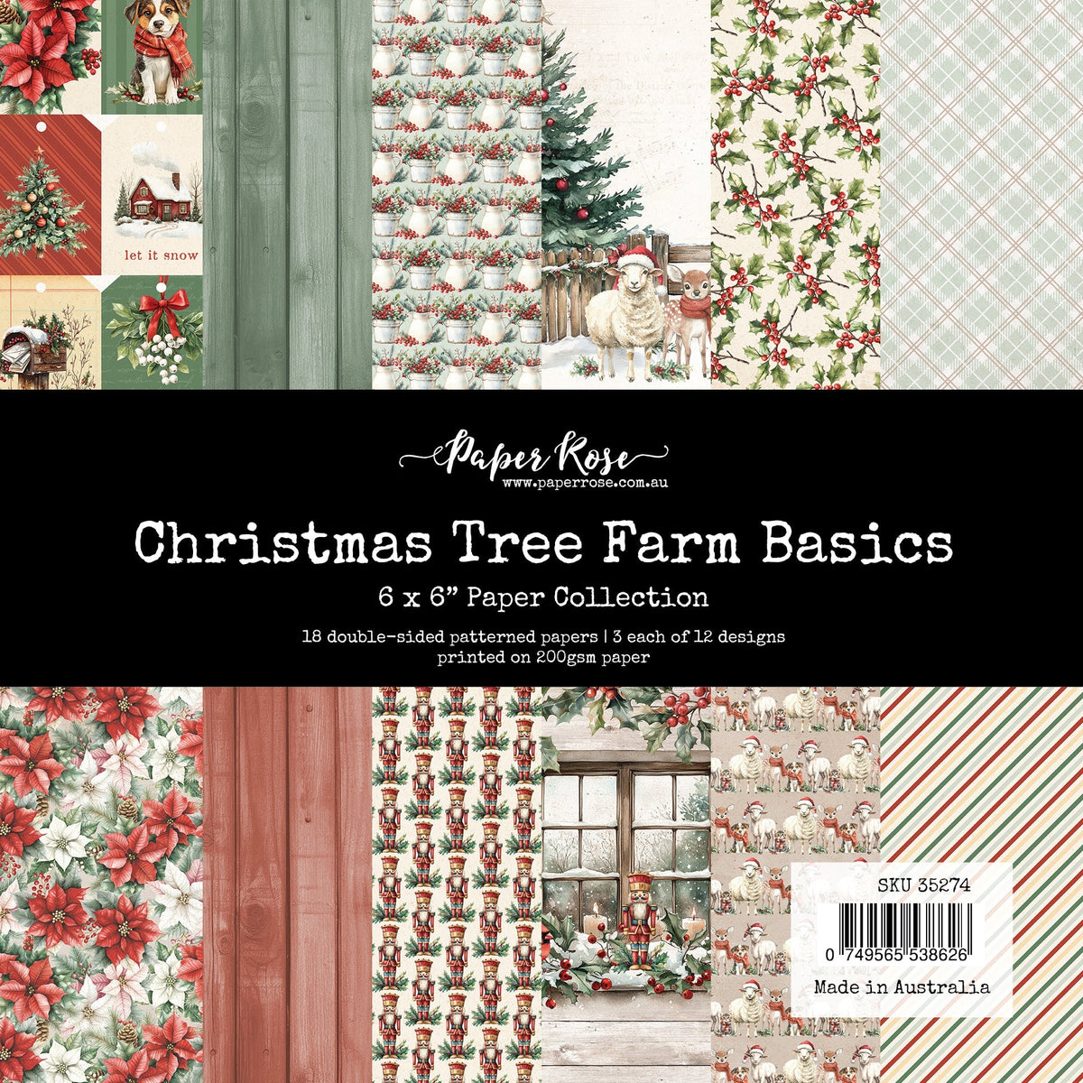 Christmas Tree Farm Basics 6x6 Paper Collection 35274-1