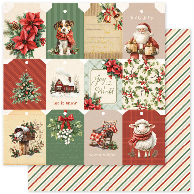Christmas Tree Farm Basics D 12x12 Paper (12pc Bulk Pack) 35289-1