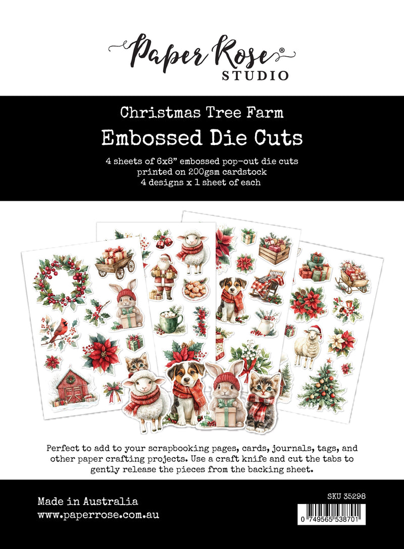 Christmas Tree Farm Embossed Die Cuts 35298-1
