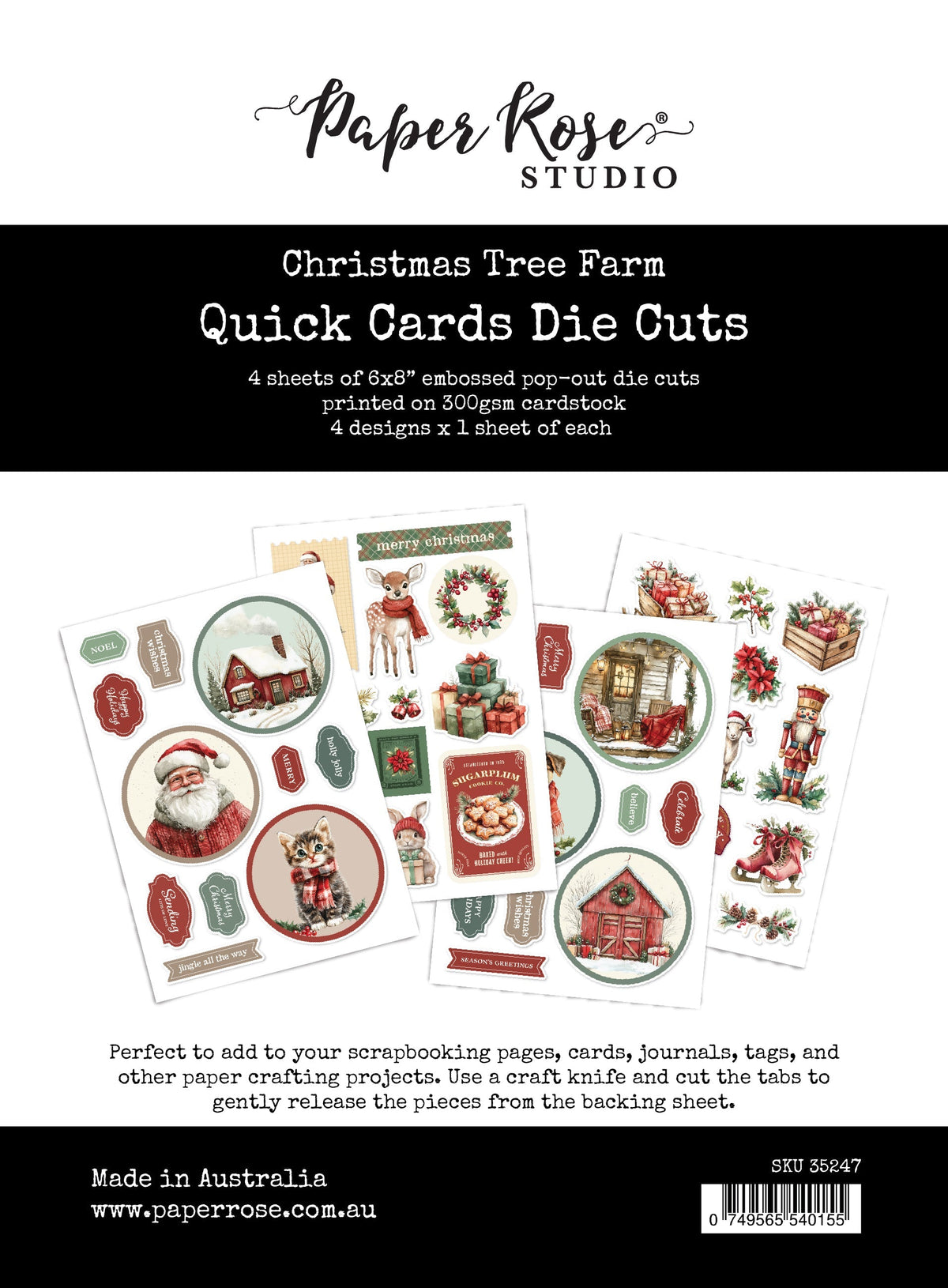Christmas Tree Farm Quick Card Die Cuts 35247-1