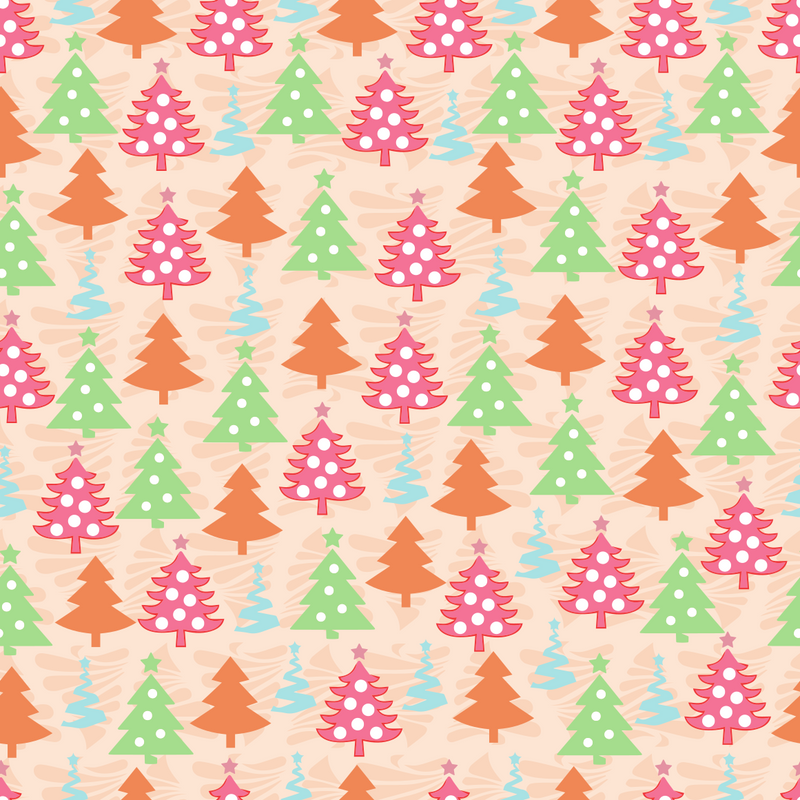 Craft HTV Colorful Christmas Trees, Gifts and Stars Pattern 2-1