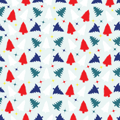 Christmas Trees Adhesive Vinyl Pattern 2-1