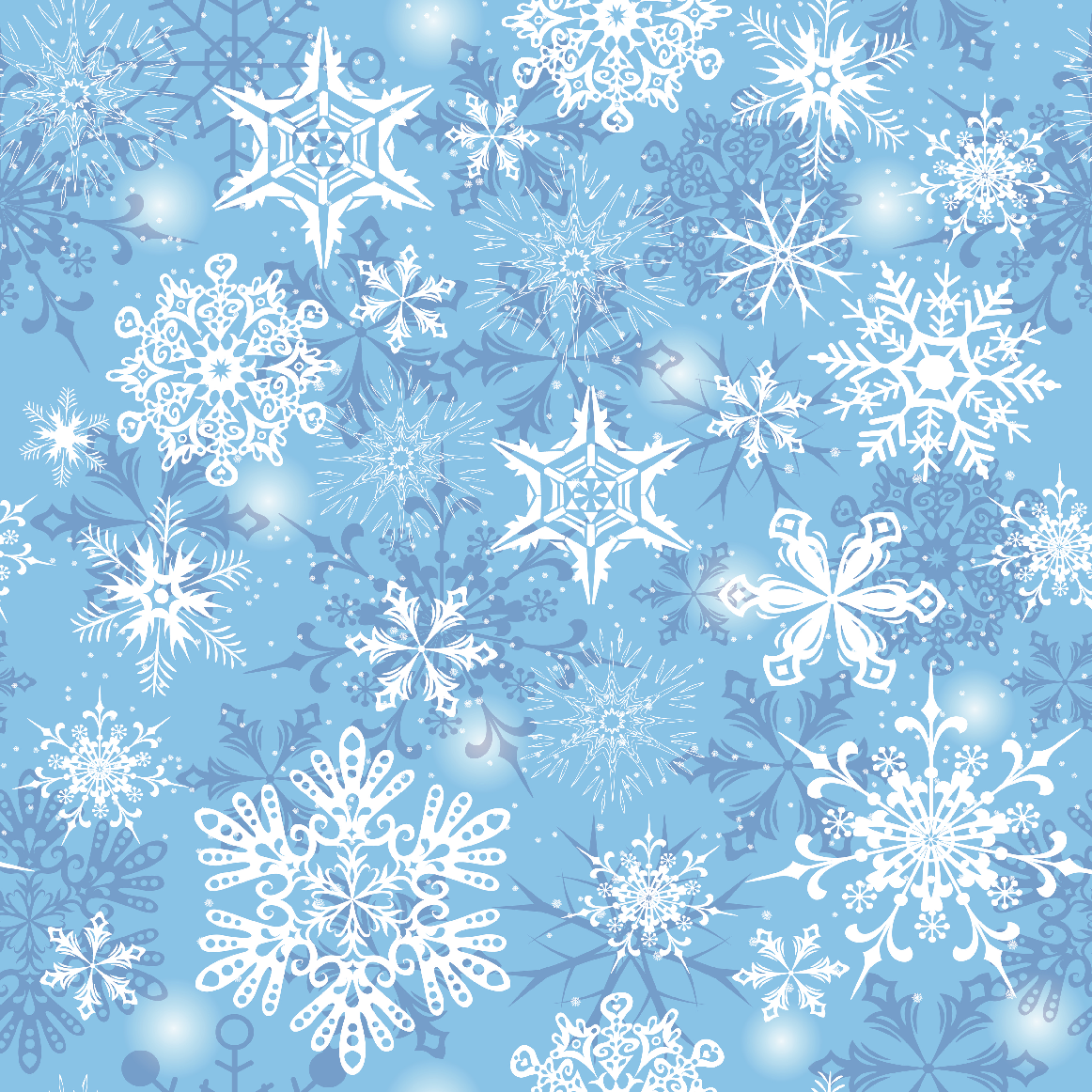 Craft HTV Blizzard Blue Snowflakes - Christmas Pattern 2-1