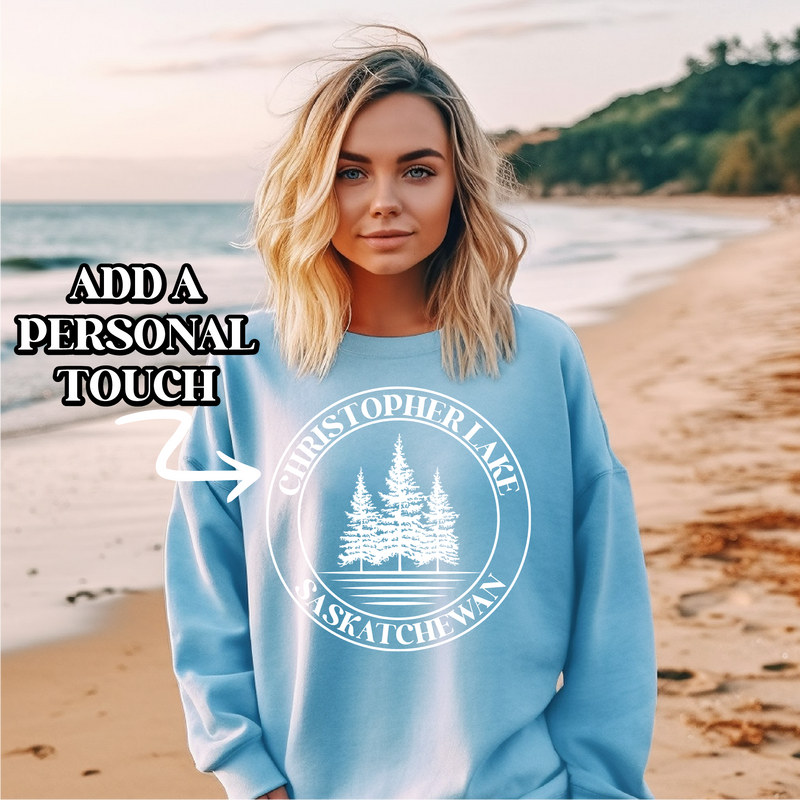 Circle Personalized Lake Sweatshirt | Custom Apparel-4