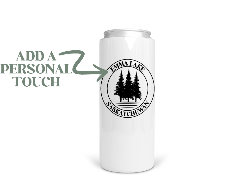 Personalized Lake Stainless Steel Koozie  | Can Cooler | Summer Koozie-1