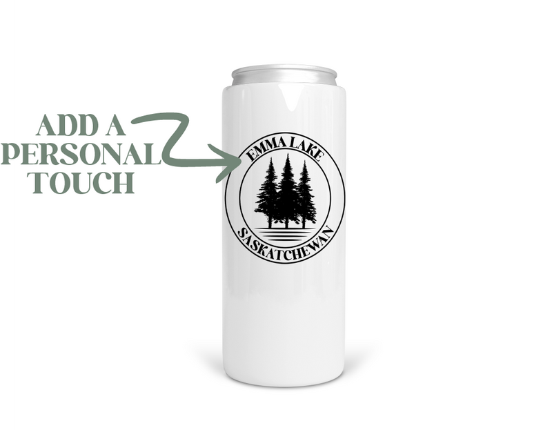 Personalized Lake Stainless Steel Koozie  | Can Cooler | Summer Koozie-1