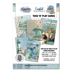 3Quarter Designs Coastal Boardwalk - Tuck N Play Cards-1