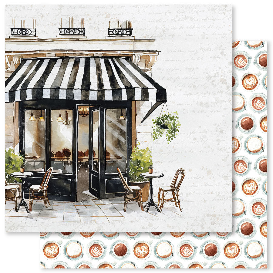 Coffee In Paris C 12x12 Paper (12pc Bulk Pack) 32313-1