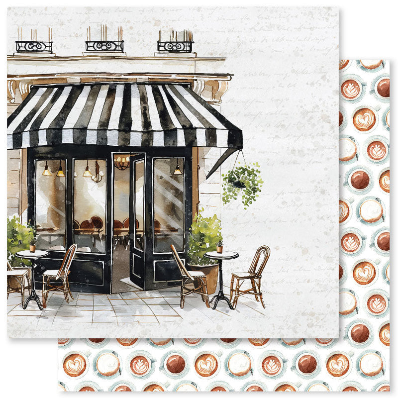 Coffee In Paris C 12x12 Paper (12pc Bulk Pack) 32313-1