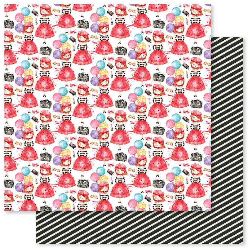 Coffee In Paris D 12x12 Paper (12pc Bulk Pack) 32316-1