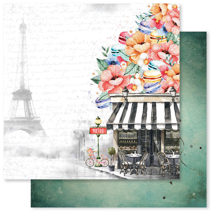 Coffee In Paris E 12x12 Paper (12pc Bulk Pack) 32319-1