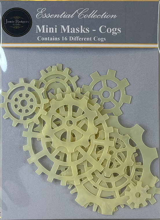 Jamie Rodgers Crafts - Cogs Mini Stencils Stencil-1