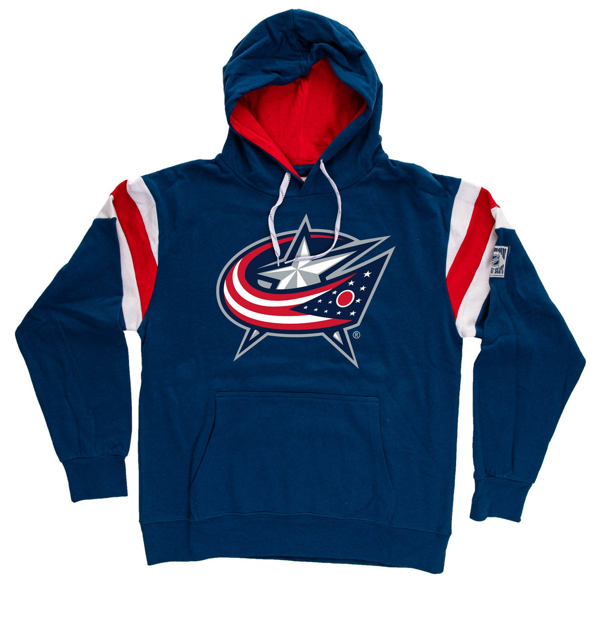Columbus Blue Jackets Varsity Retro Style Hoodie-1
