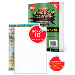 Regular-Silver Comic Backer Boards - Backboard 24PT-1
