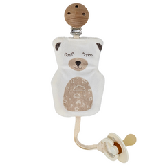 Moka Bear Pacifier Clip - Béké-Bobo-1