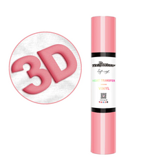 Teckwrap Puff Heat Transfer Vinyl - Coral Pink | Perfect for 3-D Look-1
