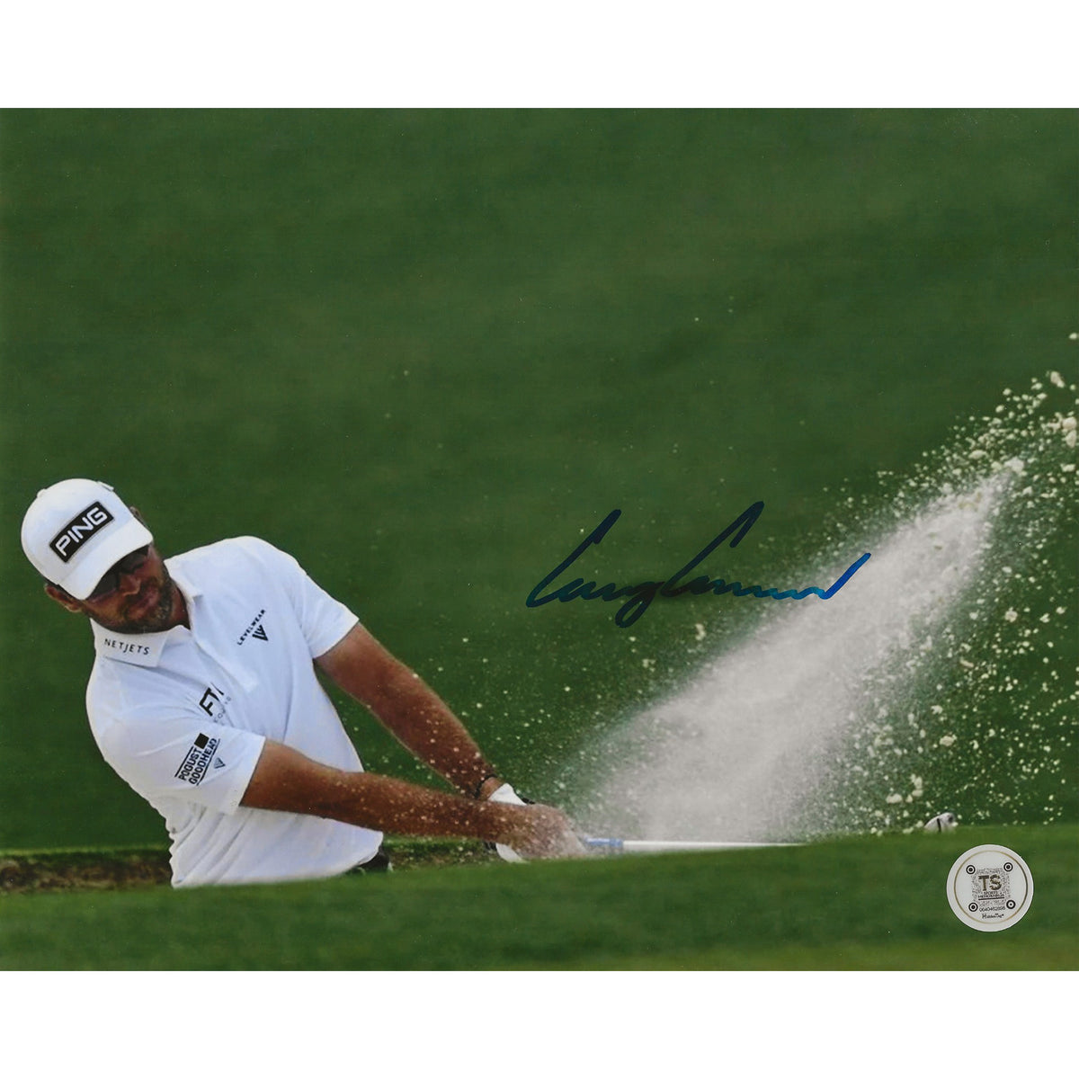 Corey Conners Autographed Bunker Shot 8x10 Photo-1
