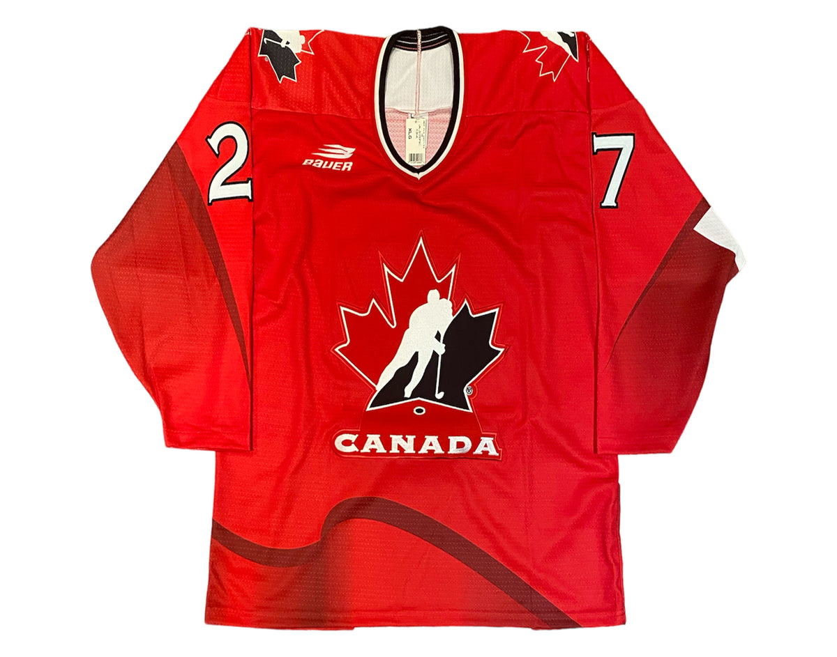 Shayne Corson Autographed Team Canada Red Bauer Replica Jersey-3