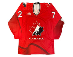 Shayne Corson Autographed Team Canada Red Bauer Replica Jersey-3