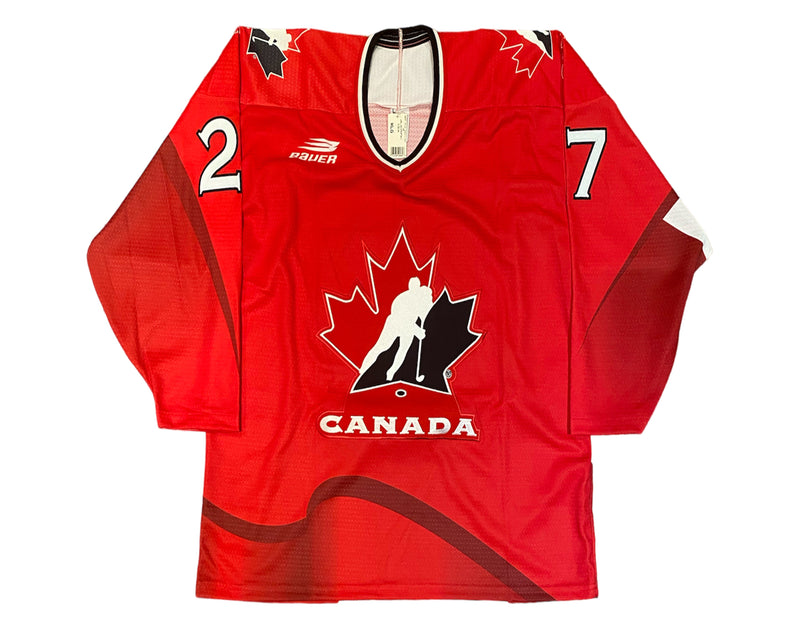 Shayne Corson Autographed Team Canada Red Bauer Replica Jersey-3