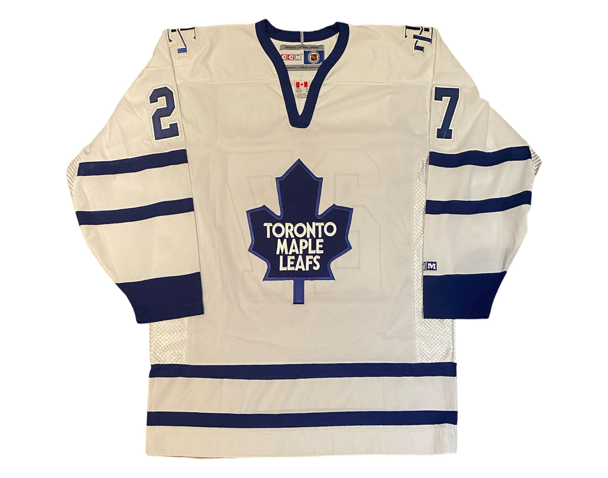 Shayne Corson Autographed Toronto Maple Leafs Away White CCM Replica Jersey-3