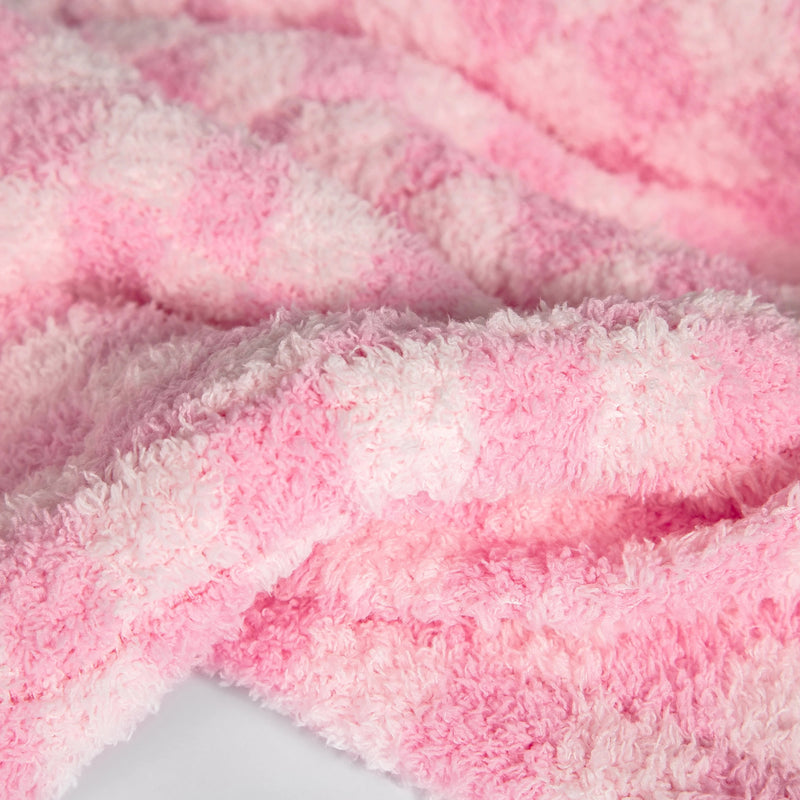 Cotton Candy Check Print Toddler Blanket-11
