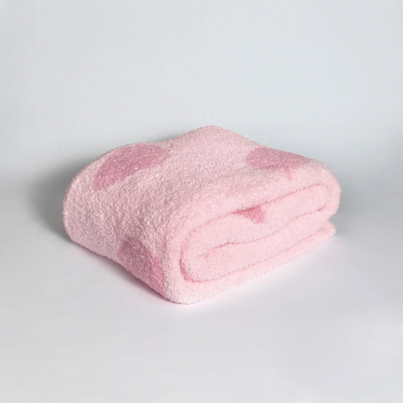Cotton Candy Strawberry Print Extended Throw-4