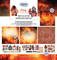 3 Quarter Designs Pompiers Mini Collection 30x30-1